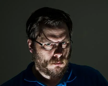 He is looking at you Stock Photos