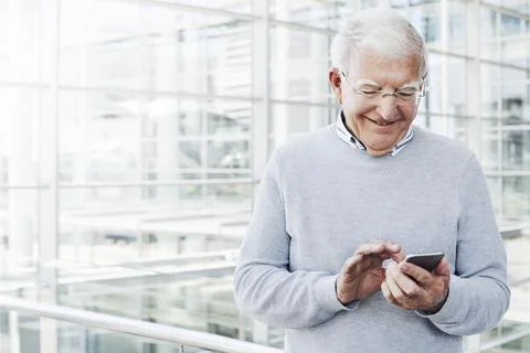 He makes the effort to keep in touch with clients Stock Photos