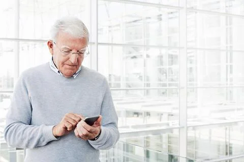 He never works without a connection to success Stock Photos