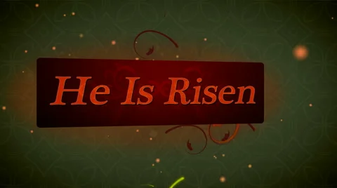 He Is Risen 1080  background Stock Footage 50690892