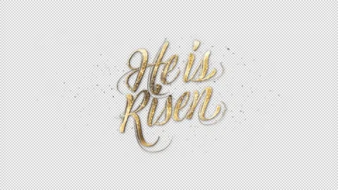 He is Risen Alpha Channel Stock Footage 234148978