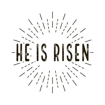 He is risen. celebration day. Happy Easter day. Stock Illustration
