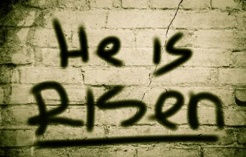 He Is Risen Concept Illustrazione stock