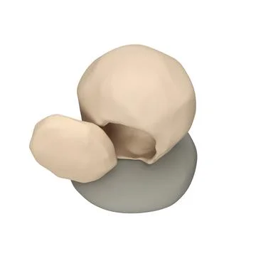 He is risen. Easter resurrection 3d icon illustration. Cave with large stone at Stock Illustration