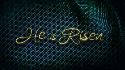 He is Risen Green Palms 스톡 일러스트