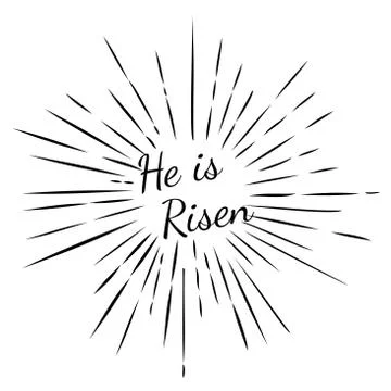 He is Risen Stock Illustration