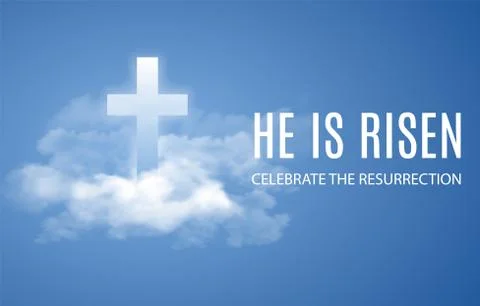 He is risen. Stock Illustration