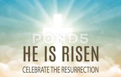 He is risen. Ilustraciones de archivo