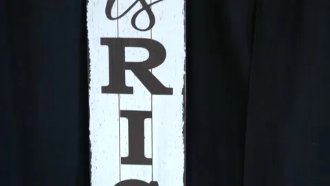 He is Risen Sign to Celebrate Easter Stock Footage 237967905