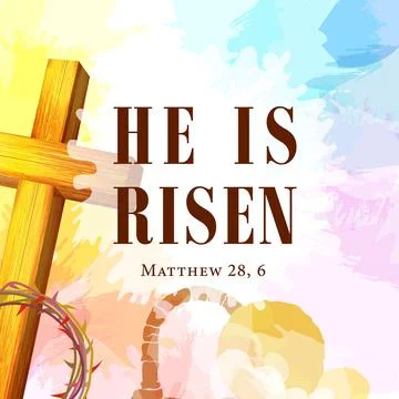 He Is Risen stories Illustrazione stock