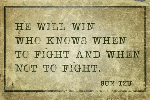He will win Sun Tzu Stock Illustration