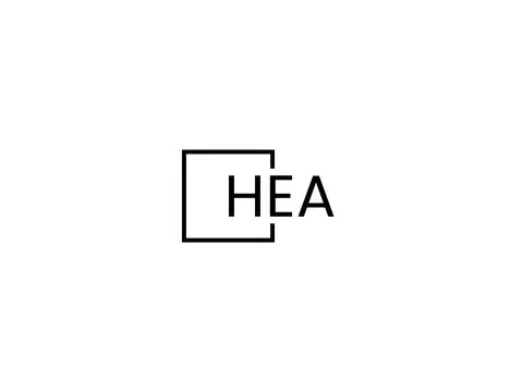 HEA letter initial logo design vector illustration Stock Illustration