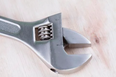 Head of adjustable wrench Stock Photos