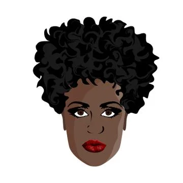 Head of an African man Stock Illustration