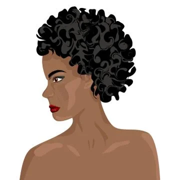 Head of an African man Stock Illustration