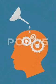Head and Brain Gears in Progress. , eps10 vector format Stock Illustrationen