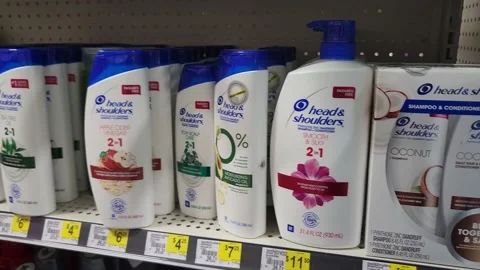 Head and Shoulders Bottles Stock Footage 197072589