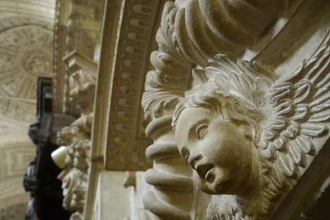 Head of an angel Stock Photos