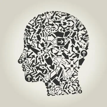 Head arrow Stock Photos