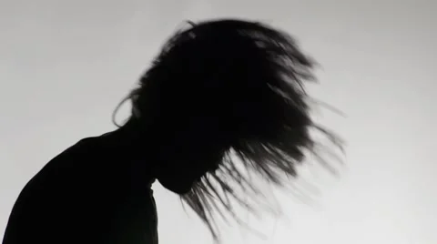 Head Banging Dance in Super Slow Motion - Rock and Roll 2 Stock Footage 52544101