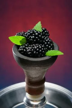 Head of berry hookah Stock Photos