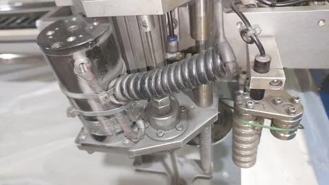 Head for big machine cutting cut part in industrial Stock Photos