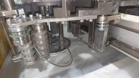 Head for big machine cutting cut part in industrial Stock Photos