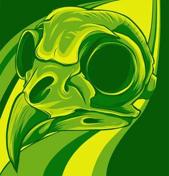 Head of bird skull vector illustration design Stock-Illustration