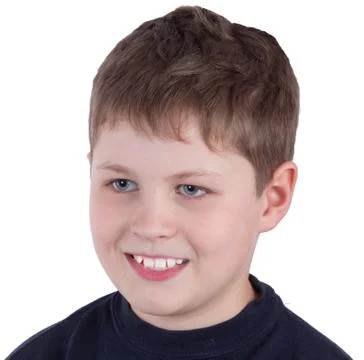 Head of a boy close up portrait Stock Photos