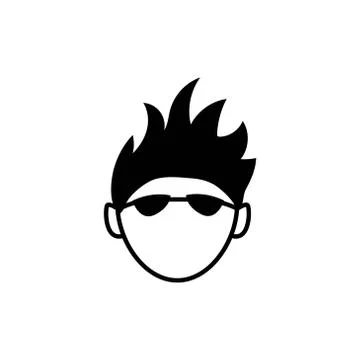 Head boy vector design template illustration Stock-Illustration