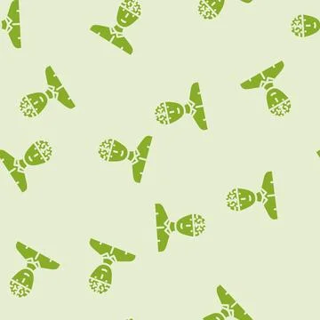 Head brain human glyph vector seamless pattern イラスト素材