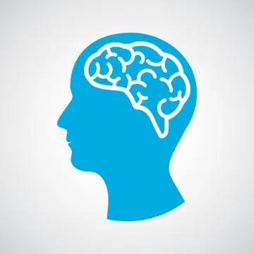 Head with brain Stock Illustration