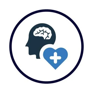 Head, brain, mental, plus, medical, treatment, mental health treatment icon Stock Illustration