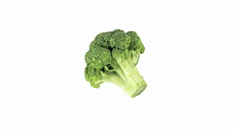 A head of broccoli Stock Footage 8574365