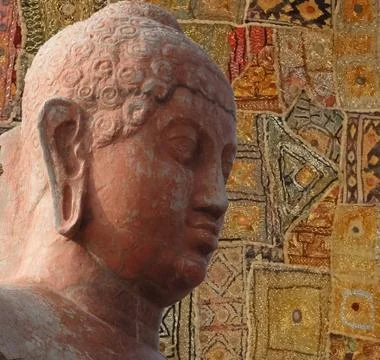 Head of buddha, .. Stock Photos