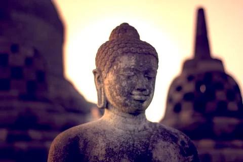 Head of Buddha Fotos de archivo