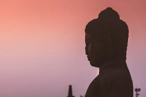 Head of  BUDDHA PROFILE Fotos de archivo