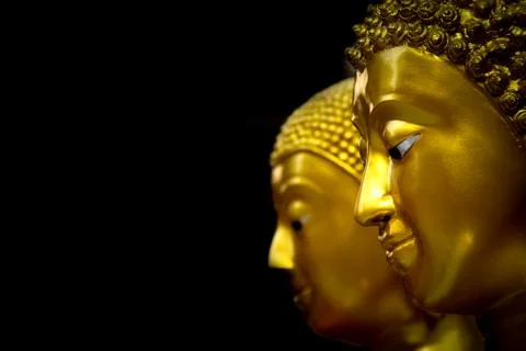 Head of Buddha Statues Foto stock
