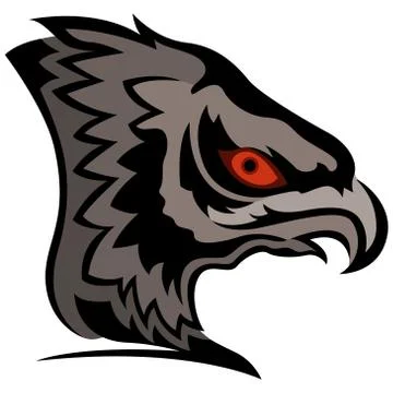 Head of cartoon eagle Stock Illustration