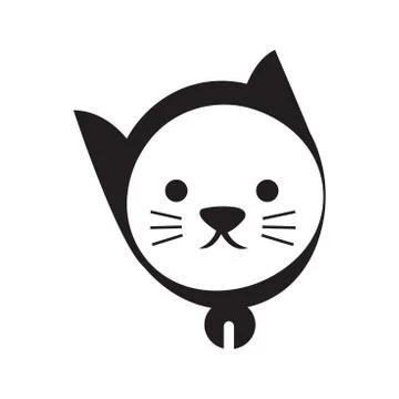 Head of cat Illustrazione stock