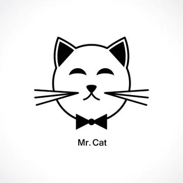 Head of a cat Stock Illustration