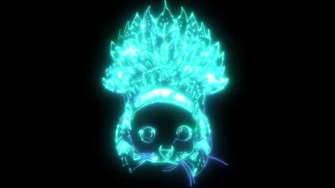 Head of Cat with indian hat 動画素材 275043757