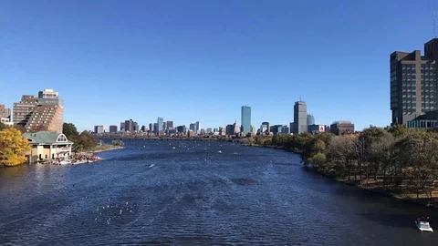 Head of the Charles timelapse wide Stock Footage 114132620