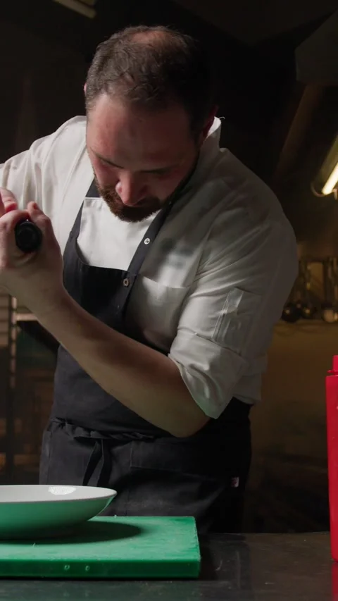 Head Chef Using Spices To Complete The Dish Stock Footage 276629835