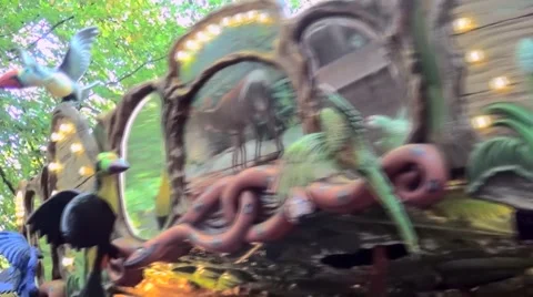 Head of the children's Carousel Stock Footage 68831702