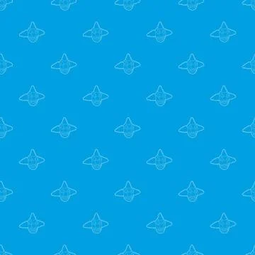 Head clown pattern vector seamless blue Illustrazione stock