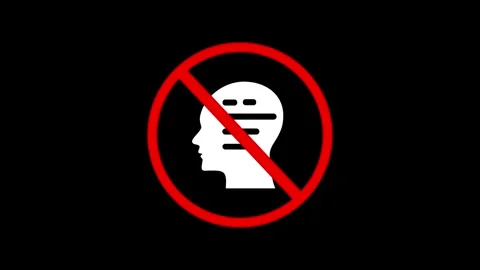 Head coding no AI generated motion graphic of artificial intelligence not Stock Footage 309674905