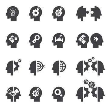 Head concept icon Stock Illustration