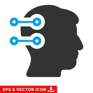 Head Connectors Vector Eps Icon 스톡 일러스트