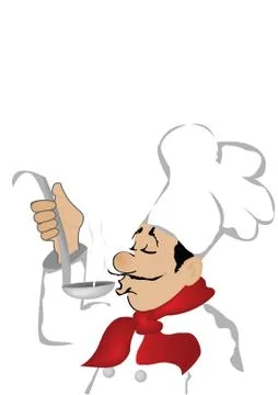The head cook Stock Illustration